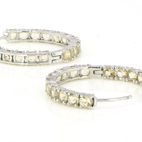 Yellow Citrine Earrings - Picture 6 of 6